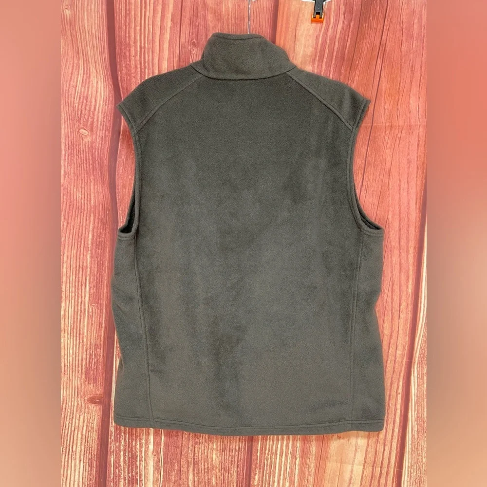 Columbia gray sleeveless warm fleece zipper closure side pockets vest size L - Picture 6 of 12